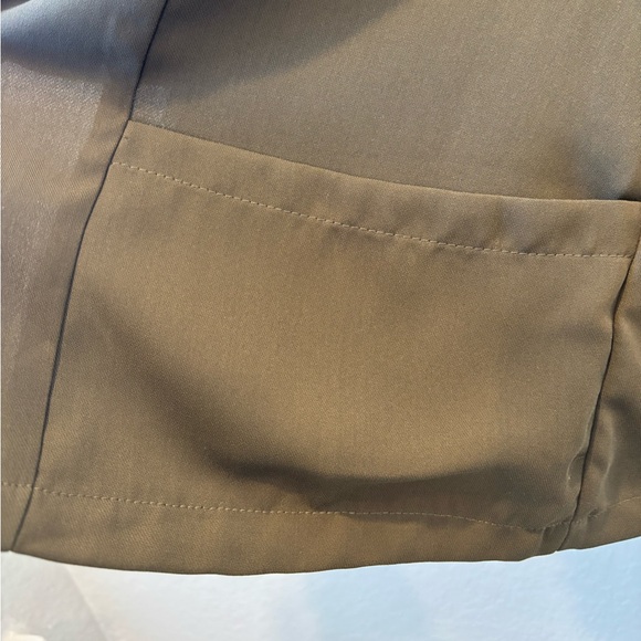 * H&M • Olive green drape cardigan with tie - Picture 3 of 4